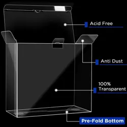 Box Protector Pokemon Booster Box TCG Display Case Strong 0.6mm 10 pack - Image 4