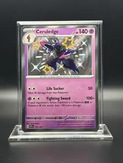 2024 Pokemon Paldean Fates - Ceruledge Shiny Holo No. 162/91 - Image 1