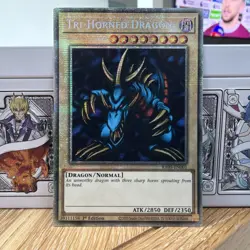 YUGIOH TRI-HORNED DRAGON STARLIGHT RARE NM RA05-EN001 - Image 1