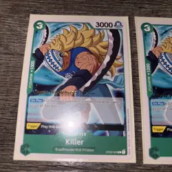 X2 One Piece TCG Super Pre Release 1st Edition Killer ST02-005 Kid Starter Deck - Image 3