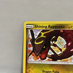 Pokemon Shining Rayquaza 56/73 Shining Legends Holo Shiny Rare 120HP Basic Card - Image 5