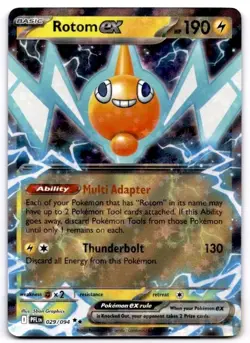 Rotom ex 029/094 Double Rare Phantasmal Flames Pokemon Near Mint - Image 1