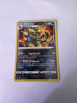 Pokemon - Tyranitar - Reverse Holo - 43/78 - LP - Pokemon GO - Image 1