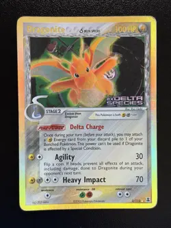 2005 DRAGONITE Pokemon Card #3 3/113 Delta Species STAMPED Reverse Holo Rare MP - Image 1