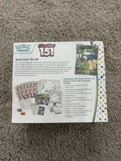 2023 Pokemon Scarlet & Violet 151 Pokemon Center Sealed ETB Elite Trainer Box - Image 2