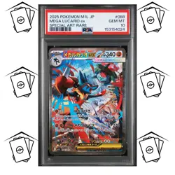 ✨Mega Lucario ex 088/063 PSA 10 POKEMON JAPANESE M1L-MEGA BRAVE SAR - Image 1