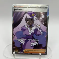 Pokemon Jacinthe Trainer Supporter Full Art Holo Ultra Rare 110/088 POR English - Image 2