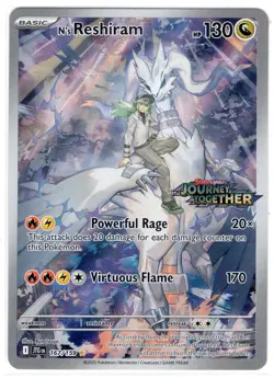 2025 Pokemon: N's Reshiram 167/159 Journey Together stamped promo NM - Image 1
