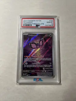 2024 POKEMON SVP EN-SV Shrouded Fable PC ETB Promo #129 Pecharunt PSA 10 - Image 1