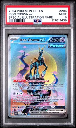 Iron Crown Ex 206/162 PSA 9 Temporal Forces Pokemon Card Game - Image 1