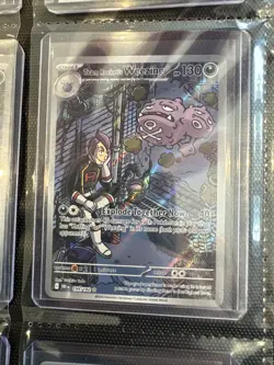 Pokemon TCG Team Rocket's Weezing Destined Rivals Illustration Rare Card 199/182 - Image 1