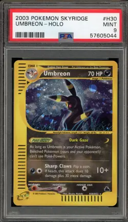 Pokemon Umbreon Skyridge Holo Rare #H30 PSA 9 Mint - Image 1