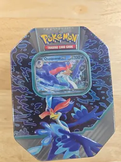 Pokemon TCG Quaquaval ex Tin – Factory Sealed – Includes Promo & Booster Pack - Image 2