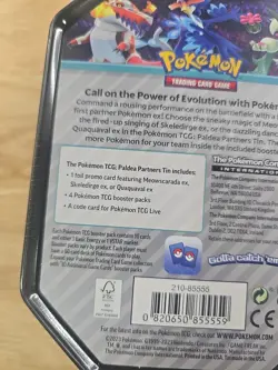 Pokemon TCG Quaquaval ex Tin – Factory Sealed – Includes Promo & Booster Pack - Image 5