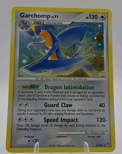 Pokemon Garchomp 5/147 Supreme Victors Holo Rare 2009 EN 130 HP Stage 2 - Image 1