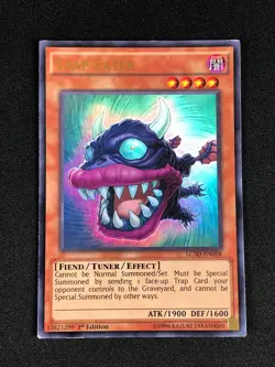 YUGIOH TRAP EATER LC5D-EN058 1ST ULTRA LIGHT PLAY - Image 1