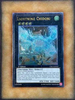 Yugioh Lightning Chidori CBLZ-EN052 Ultimate Rare 1st Ed LP - Image 1