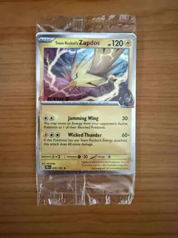 Pokemon Card Team Rocket's Zapdos EB Games Promo 070 - Image 1