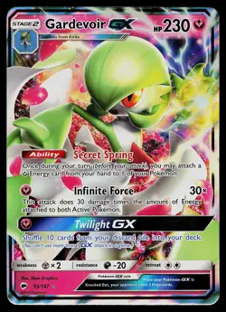 Pokemon Card - Gardevoir GX Burning Shadows 93/147 Holo GX Rare - Image 1
