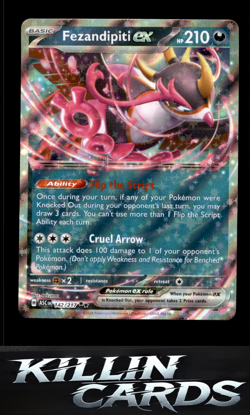 Fezandipiti ex - 142/217 142/217 Pokemon Double Rare ME: Ascended Heroes Card NM - Image 1