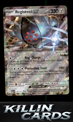 Registeel ex 145/217 Pokemon Double Rare ME: Ascended Heroes Card NM - Image 1