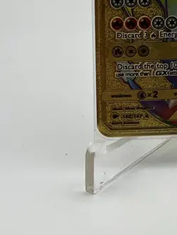 New Charizard Wing Attack VMAX Gold Metal POKEMON Card Collectible Gift Display - Image 3