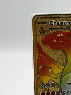 New Charizard Wing Attack VMAX Gold Metal POKEMON Card Collectible Gift Display - Image 4