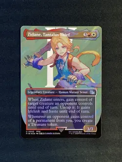 Zidane, Tantalus Thief Borderless Surge Foil U 0550 Final Fantasy FIN MTG NM - Image 1