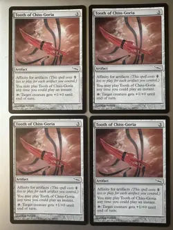 4x Tooth of Chiss-Goria (NM) Mirrodin Common MRD Magic the Gathering MTG Playset - Image 1
