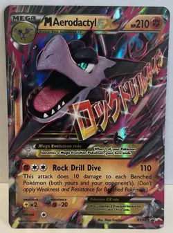 2016 Pokemon M Aerodactyl EX XY98 Black Star Promo - Image 1