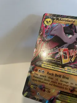 2016 Pokemon M Aerodactyl EX XY98 Black Star Promo - Image 3