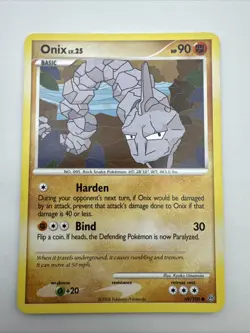 Onix 69/100 Diamond & Pearl Stormfront Pokemon Card EXC - Image 1