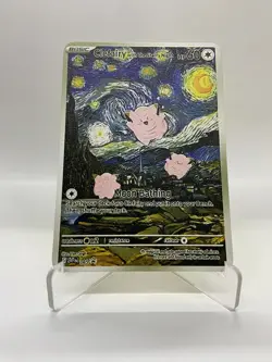Christmas Clefairy Van Gogh Gold Metal Pokemon Card-Collectible Gift Display！ - Image 3