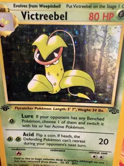 Pokemon Jungle 1st Edition Victreebel Holo 14/64 LP WOTC Vintage Rare - Image 2