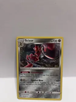 Pokemon TCG Scizor 126/214 SM-Lost Thunder Holo Rare 120 HP Special Blow English - Image 2