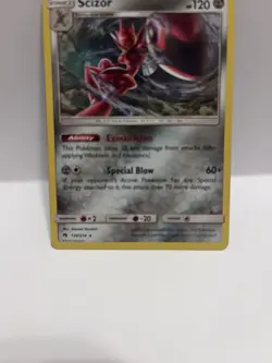 Pokemon TCG Scizor 126/214 SM-Lost Thunder Holo Rare 120 HP Special Blow English - Image 3