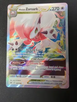 Pokemon TCG: Hisuian Zoroark VSTAR 147/196 Ultra Rare - Lost Origin - NM - Image 1