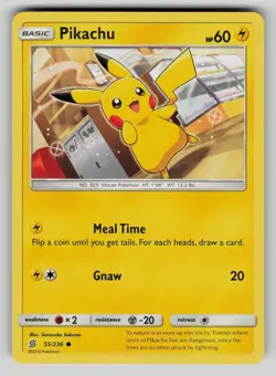 Pikachu 55/236 Common Unified Minds Pokemon NM - Image 1