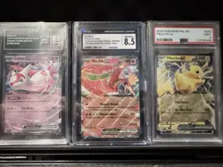Pokemon Graded EX Lot. Latias EX TAG 8.5, Ho Ho Ex CGC 8.5, And Pikachu EX PSA 9 - Image 1