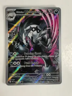 Pokemon TCG Ascended Heroes IR Galarian Obstagoon 245/217 Near Mint - Image 1
