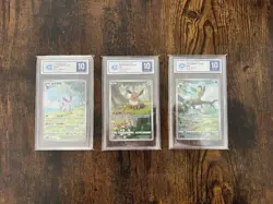 Lot of CCIC 10 Gem Mint Pokemon Chinese Eevee, Leafeon & Sylveon Gem Pack Vol2 - Image 1