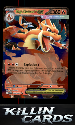Mega Charizard Y ex - 022/217 022/217 Pokemon Double Rare ME: Ascended Heroes Ca - Image 1