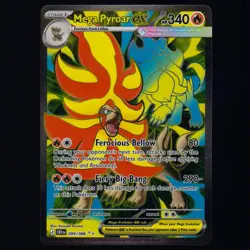Mega Pyroar ex 099/086 ME04: Chaos Rising Ultra Rare Pokemon TCG MINT - Image 1