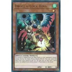 Yugioh Droll & Lock Bird RA02-EN006 Ultra Rare 1st Edition - Image 1