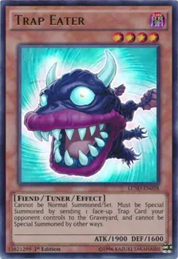 Yugioh! MP Trap Eater - LC5D-EN058 - Ultra Rare - 1st Edition Moderately Played, - Image 1