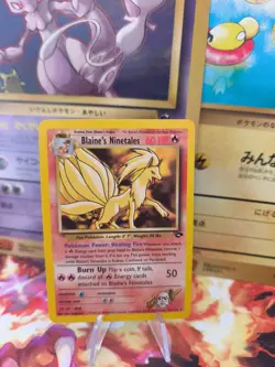 Pokemon Karte Card Blaine's Ninetales Vulnona Gym Challenge Rare Wotc NM+ - Image 1