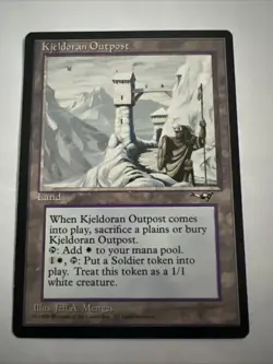 VINTAGE ~MTG 💥KJELDORAN OUTPOST💥 MAGIC the Gathering ~1996 - Image 1