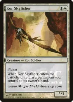 MTG Foil Kor Skyfisher - Media Promo (PAX East Boston 2010) - Lightly Played - Image 1