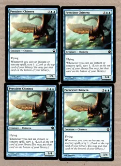 Prescient Chimera x 4 Common Theros Magic the Gathering MTG - Image 1
