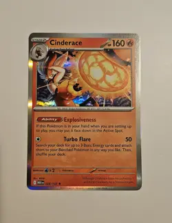 Cinderace - 028/132 - Mega Evolution - Holo Rare - NM/M - Pokemon Card - Image 1
